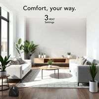 Vornado - VH240 1500 Watt Indoor Electric Fan Space Heater with Advanced Safety Features - Black - Angle