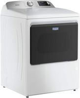 Maytag - 7.4 Cu. Ft. Smart Electric Dryer with Extra Power and Advanced Moisture Sensing - White - Angle