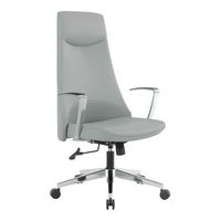 Office Star Products - High Back Antimicrobial Fabric Office Chair - Dillon Steel - Angle