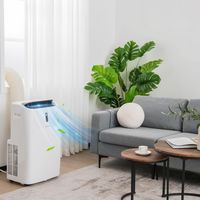 Costway 8800 BTU Portable Air Conditioner Cools up to 450 sq.ft 4-in-1 Air Cooler w/ APP & WiFi S... - Angle