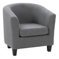 CorLiving - Elwood Tub Chair - Gray - Angle