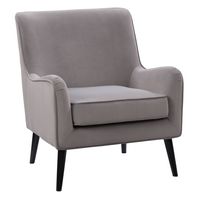 CorLiving - Elwood Modern Accent Chair - Gray - Angle