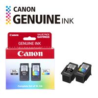 Canon - PG-240XL/CL-241XL 2-Pack High-Yield Ink Cartridges + Photo Paper - Black/Multicolor - Angle