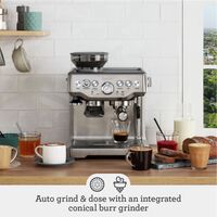 Breville - the Barista Express Espresso Machine with 15 bars of pressure, Milk Frother and integr... - Angle