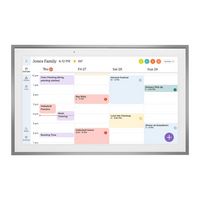 Skylight - Calendar: 15 Inch Touchscreen Smart Calendar and Chore Chart - Silver - Angle