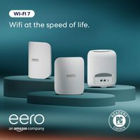 eero Pro 7 Tri-band Mesh Wifi System (3-Pack) - White - Angle