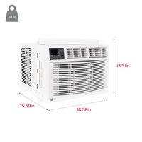 RCA 8000 BTU Window Air Conditioner with Electronic Controls - White - Angle