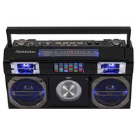 Studebaker - 80's Retro Street 5W Boombox with Bluetooth - Black - Angle