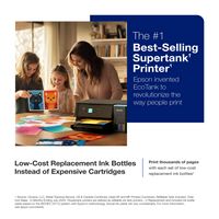 Epson EcoTank ET-2980 Wireless All-in-One Color Supertank Inkjet Printer - Black - Angle