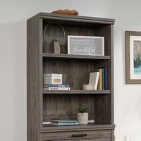 Sauder - Aspen Post Library Hutch - Pebble Pine - Angle