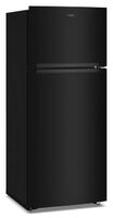 Whirlpool - 18.0 Cu. Ft. Top-Freezer Counter-Depth Refrigerator with Total Coverage Cooling - Black - Angle
