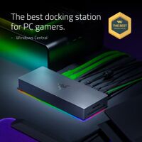 Razer - Thunderbolt 5 Dock Chroma: 11-Port Docking Station - 120Gbps Transfer - Triple 4K 144Hz o... - Angle