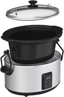 bella PRO - 5-qt. Programmable Slow Cooker - Stainless Steel - Angle