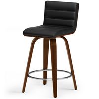 Simpli Home - Roland Counter Height Stool - Black - Angle