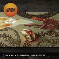 SteelSeries - QcK Cloth Gaming Mouse Pad (XXL) - CS2 Dragon Lore Edition - Angle