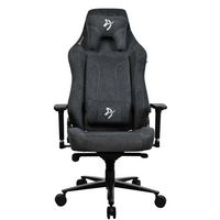 Arozzi - Vernazza Series XL Soft Fabric Gaming Chair - Dark Grey - Angle