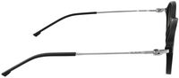 GUNNAR - Loop Computer Glasses with Blue Light Reduction , Clear Lenses - Onyx Mercury - Angle