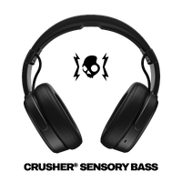 Skullcandy - Crusher 3.0 Wireless Over-the-Ear Heaphones - Black - Angle