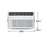 Frigidaire - 350 Sq Ft 8,000 BTU Inverter Smart Window Air Conditioner with Remote - White - Angle