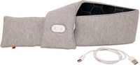 Calming Heat - Charcoal + Copper Infused Messaging Neck Wrap - Gray - Angle