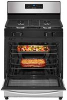Whirlpool - 5.1 Cu. Ft. Freestanding Gas Range with Broiler Drawer - Stainless Steel - Angle