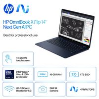 HP - OmniBook X Flip 2-in-1 - Copilot+ PC - 14