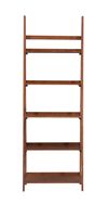 Linon Home Décor - Clayborn 5-Shelf Bookcase - Walnut - Angle