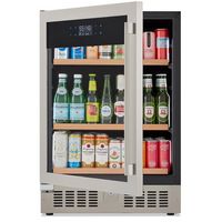 Wine Enthusiast - SommSeries2 178 Can Beverage Center - Stainless Steel - Angle
