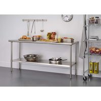 TRINITY EcoStorage® | 72x24x35 | Stainless Steel Workbench | NSF - Stainless Steel - Angle