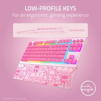 Razer - Ornata V3 TKL Wired Mecha-Membrane Gaming Keyboard with Chroma RGB Backlighting - Hello K... - Angle