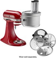 Food Processor Attachment with Dicing Kit for KitchenAid Stand Mixers - Stainless Steel - Angle