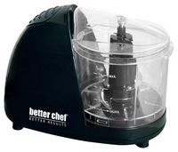 Better Chef - 1-1/2-Cup Compact Chopper - Black - Angle