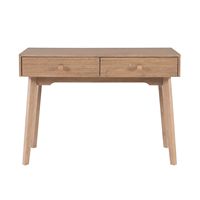 Linon Home Décor - Rosita Two-Drawer Writing Desk - Natural - Angle