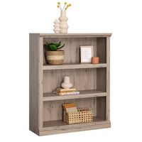 Sauder - 5 Shelf Display Bookcase w/ 2 Adjustable Shelves - Laurel Oak - Angle