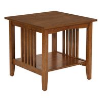 OSP Home Furnishings - Sierra Mission End Table - Ash Finish - Angle