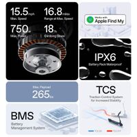 Segway - E2 Pro Electric Scooter w/21.7 miles Max Operating Range & 18.6 mph Max Speed - Black - Angle