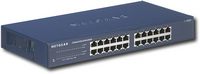 NETGEAR - 24-Port 10/100/1000 Mbps Gigabit Unmanaged Switch - Blue - Angle