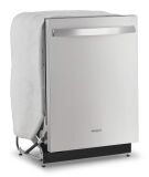 Whirlpool - Quiet Dishwasher with 3rd Rack .- Fingerprint Resistant - Stainless Steel - Angle