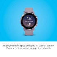 Garmin - vívoactive 5 GPS Smartwatch 42 mm Fiber-reinforced polymer - Metallic Orchid Aluminum an... - Angle