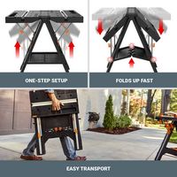 Worx WX064 Pegasus Multi-Function Work Table and Sawhorse with Quick Clamps, Holding Pegs and Qui... - Angle