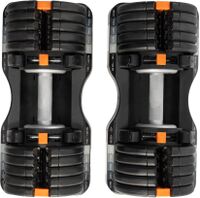Set of Two NordicTrack 55 lb. Adjustable Dumbbells - Black - Angle
