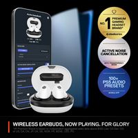 SteelSeries - Arctis Gamebuds True Wireless Noise Cancelling Gaming Earbuds for PS5, PS4, PC, Swi... - Angle