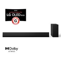 LG - 3.1 Channel SG10TY Soundbar with Wireless Subwoofer, Dolby Atmos and WOW Orchestra - Black - Angle