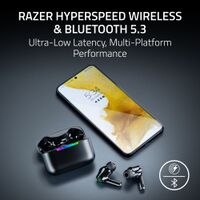 Razer - Hammerhead V3 X HyperSpeed Wireless Multi‑Platform In-Ear Gaming Earbuds – 2.4 GHz & Blue... - Angle