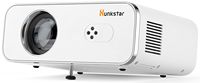 Hunkstar - 4K Home Theater Projector, 1000ANSI Native 1080P, WiFi 6 and Dual-Way Bluetooth, Auto ... - Angle