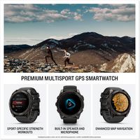 Garmin - fēnix 8 AMOLED Sapphire GPS Smartwatch 51mm Fiber-reinforced polymer - Carbon Gray DLC T... - Angle