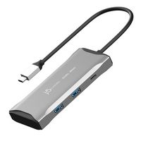 j5create - USB-C® Dual HDMI™ 4K60 Mini Dock for Windows, macOS, Chrome OS - Space Gray - Angle