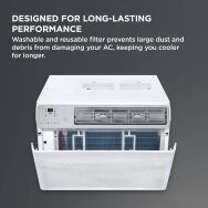 TCL - 700 Sq. Ft. 14,000 BTU Smart Window Air Conditioner - White - Angle