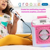 Singing Machine - Groove Mini, Karaoke Machine with lights and HDMI connection to TV and voice ch... - Angle