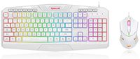 REDRAGON - S101W-1 Wired RGB Backlit Gaming Keyboard with Multimedia Keys Wrist Rest and Red Back... - Angle